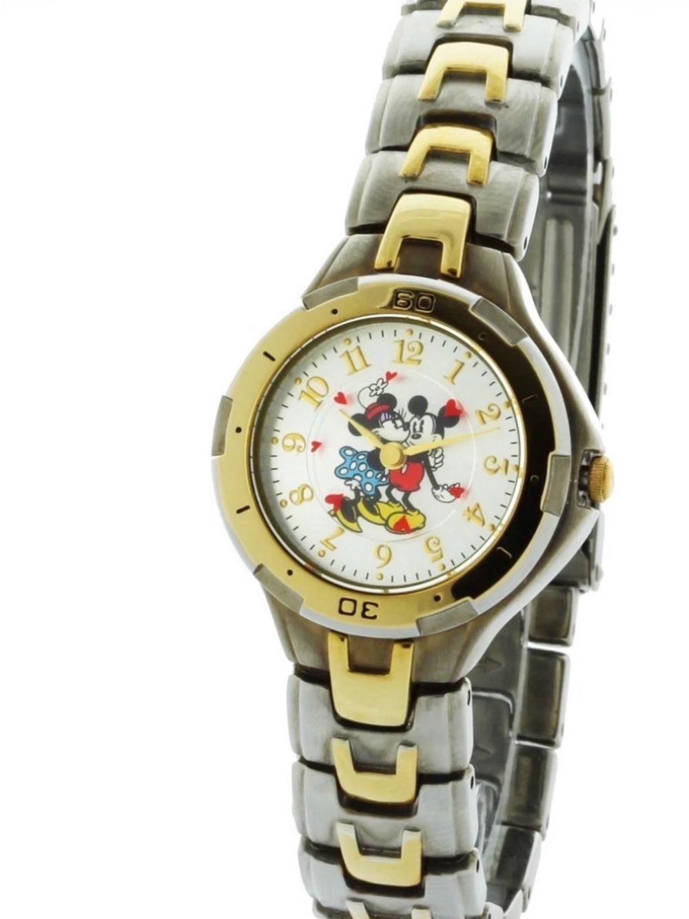 Disney Minnie Mouse Two-Tone Gold and Silver Bracelet Watch